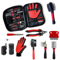 10-In-1 Professional Grooming Kit Complete Supplies for Dogs & Cats Slicker Pet Nail Clipper & Long-Haired Pet Brush Set